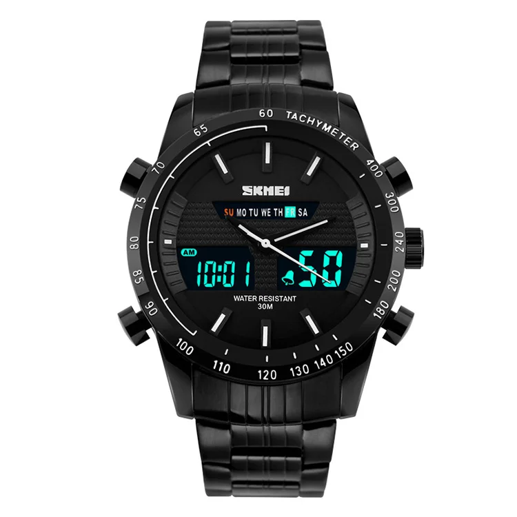 SKMEI dual time analog digital watch sport men relojes deportivos hombre