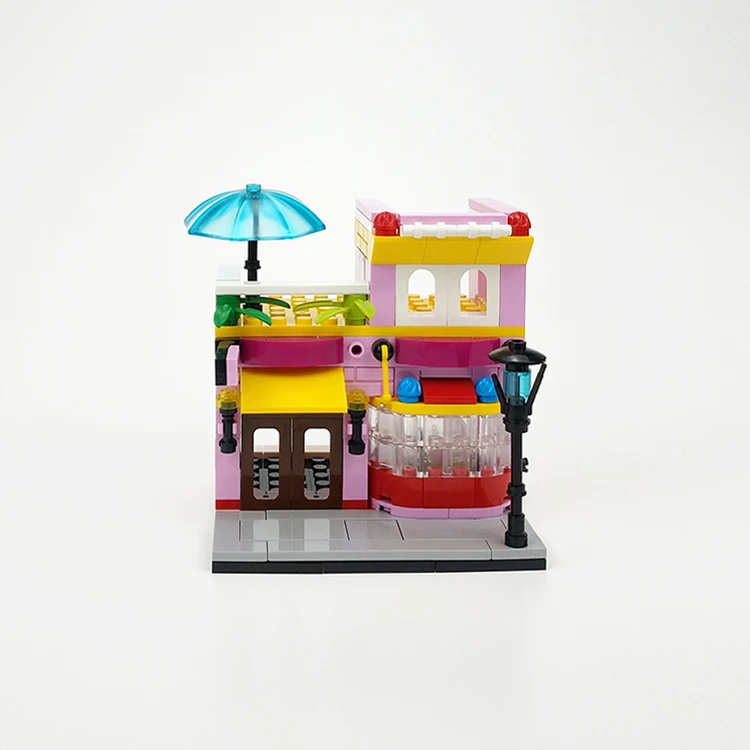 Panlos 657007 Street View Building Blocks Educational Toys for Kids