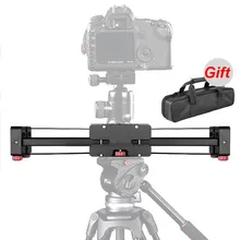New Portable 3/8″ Adjustable DSLR Video Camera Slider 400mm Double Distance for Canon Nikon Sony DSLR DV Camera Dolly Stabilizer