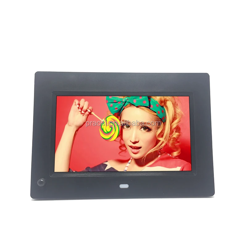 Video Loop Lcd Screen 1080p Digital Photo Frame 7 Inches