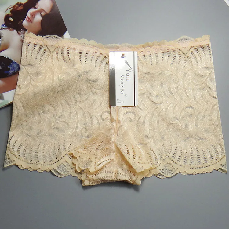 Yun Meng Ni Underwear Wholesale Cheap Clearance Underwear Sexy Womens Transparent Lace Boyshort Panties_voghion.com