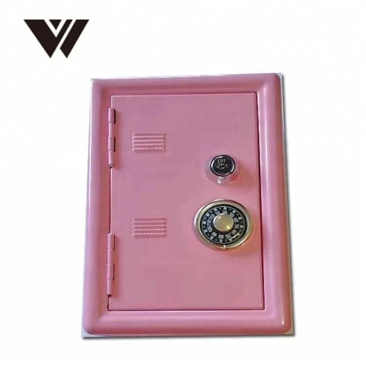 Llaves de metal banco dinero caja de seguridad con dinero en efectivo de seguridad cerradura de combinación G1L9 V4U2 