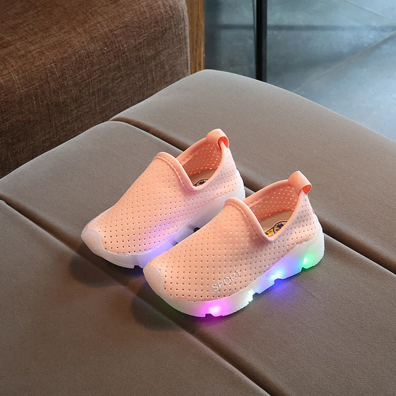 
 Фабричная Высококачественная детская обувь со светодиодной подсветкой; Детские светящиеся кроссовки  