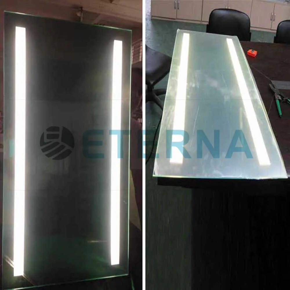 Salon Rectangle LED Lighted Decorative Makeup Wall Mirror