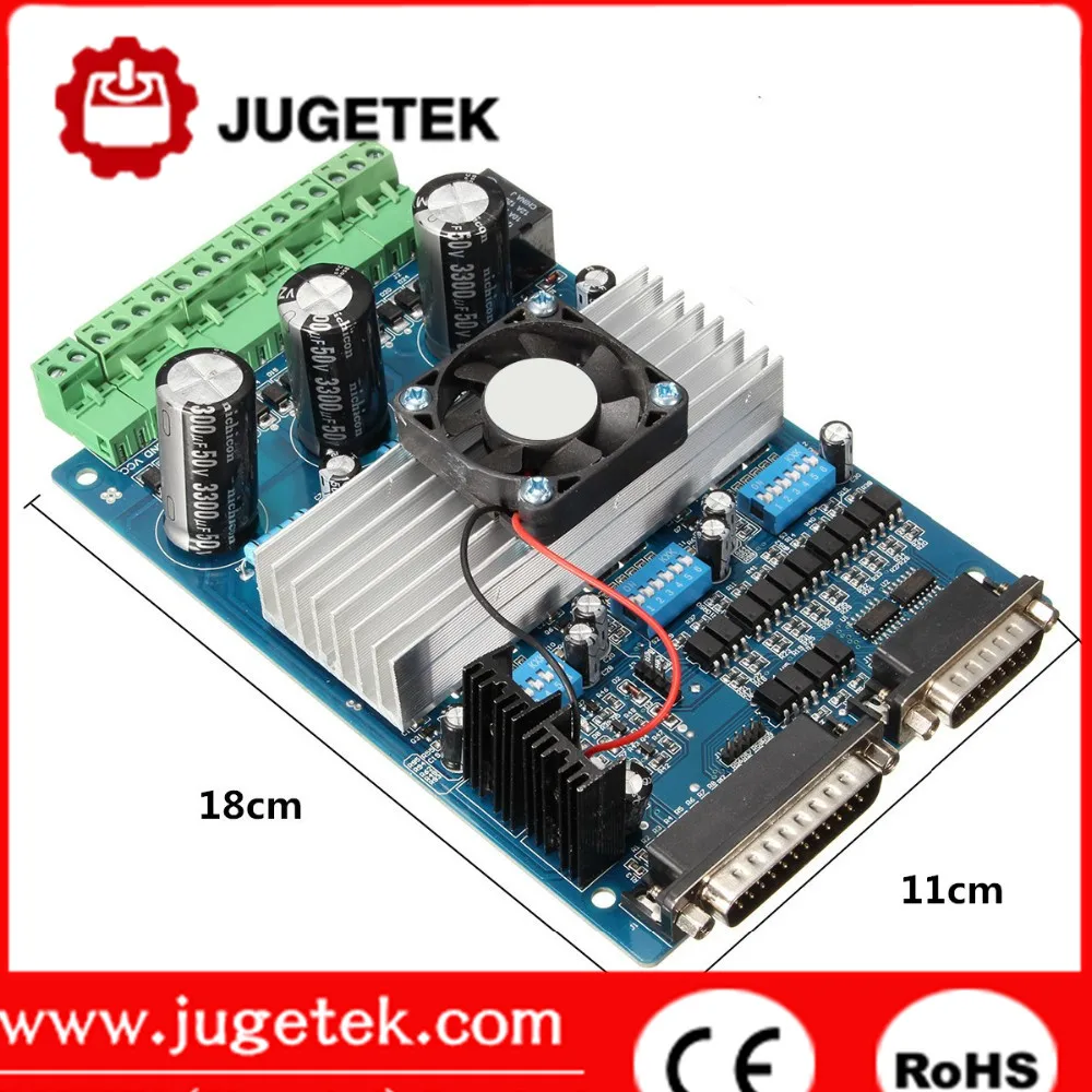 MACH3 3-Axis CNC Stepper Motor Driver Board – 100KHZ TB6560 With USB Port (Topsky)