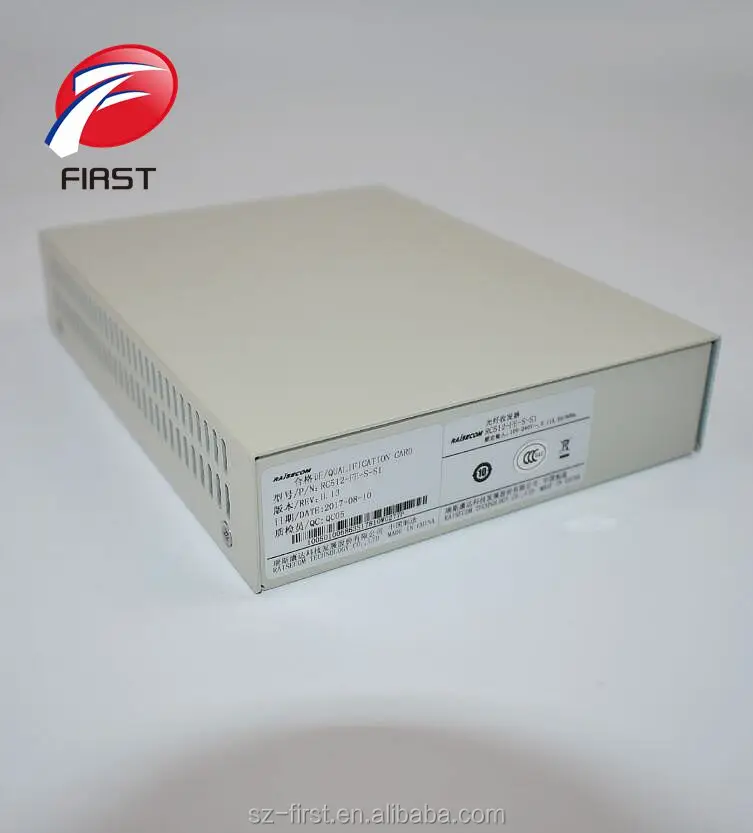 Raisecom RC512-FE-S-S1 ethernet fiber optic to RJ45 Media ISDN Converter transceiver