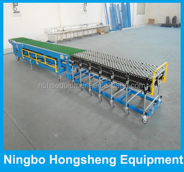 Dockless Loading Unloading Container Truck Van Belt Conveyor