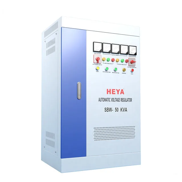 SBW 3phase SBW-50KVA Power Compensated Automatic Voltage Regulator / Stabilizer Sbw 150kva Voltage Stabilizer for Industrial SVC