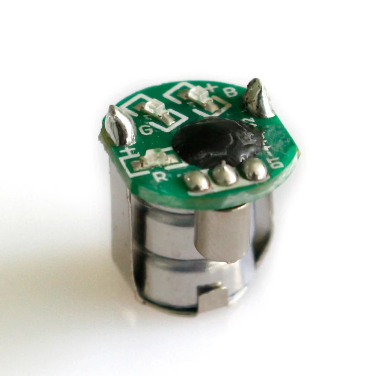 Mini pre-programmed color led vibration light module for gift box and children toy