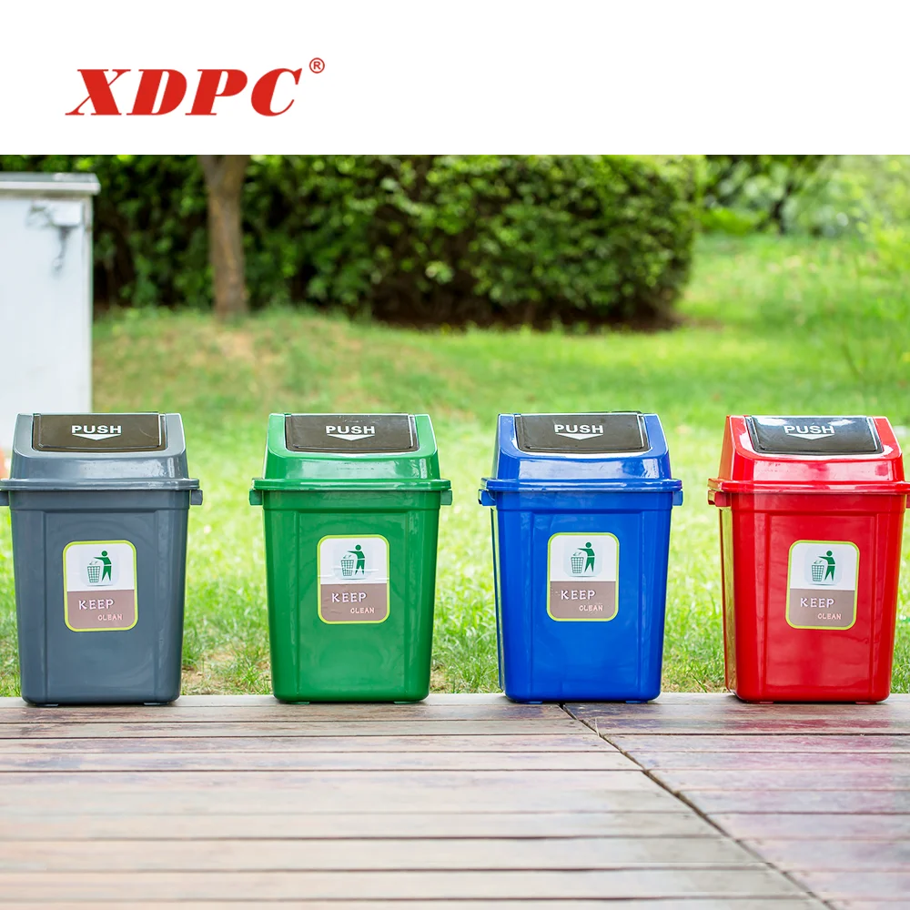 XDPC китайская фабрика мусорный барабан емкости для отходов пластиковые контейнеры переработки пищевых пыли отелей