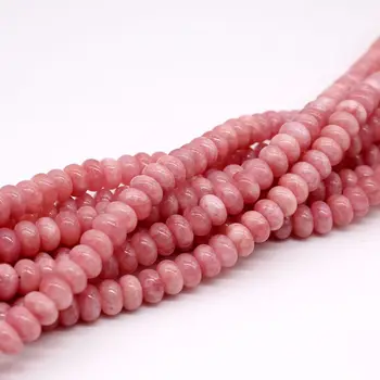 Highest quality Rhodochrosite oblate Beads Buy Wholesale Gemstone Beads Strands
