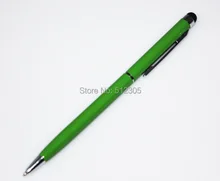 Metal 2 In 1 Capacitive Screen Stylus Pen Pens Touch Pen For IPAD IPHONE Tablet PC