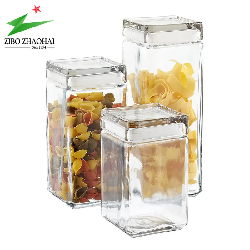Glass Airtight Jars Kitchen Food Grade Storage Box Storage Jar