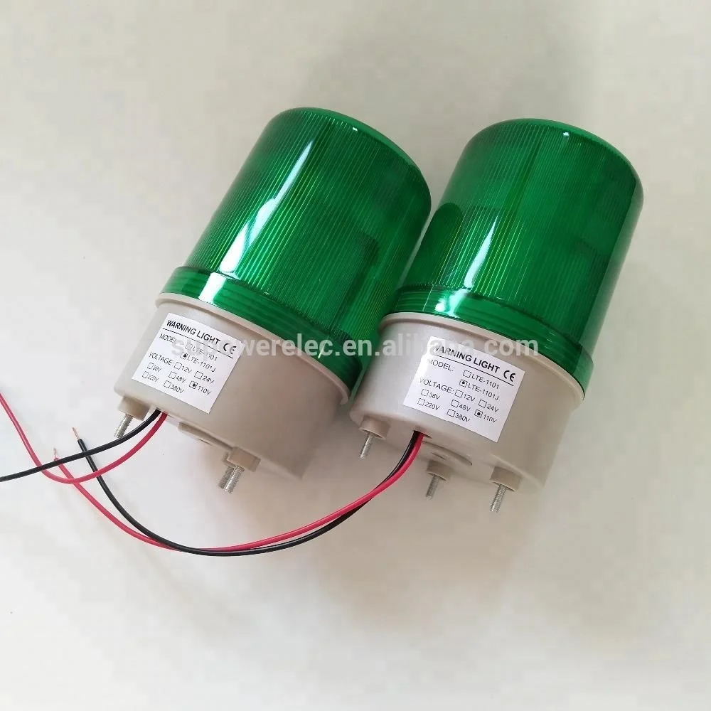 
 С зуммером LTE-1101 LTE-1101J зеленый 110V 120V AC DC светодиодная сигнальная лампа  