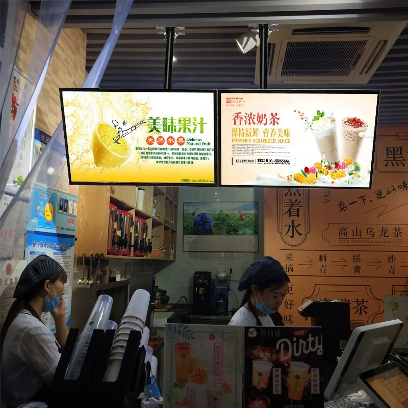 Customized Advertising Display Shop Menu Board Bar Hanging Milk Tea Led Menu Light Box View Menu Light Box Sign Group Sign Group Product Details From Guangzhou Sign Group Ad Co Limited On
