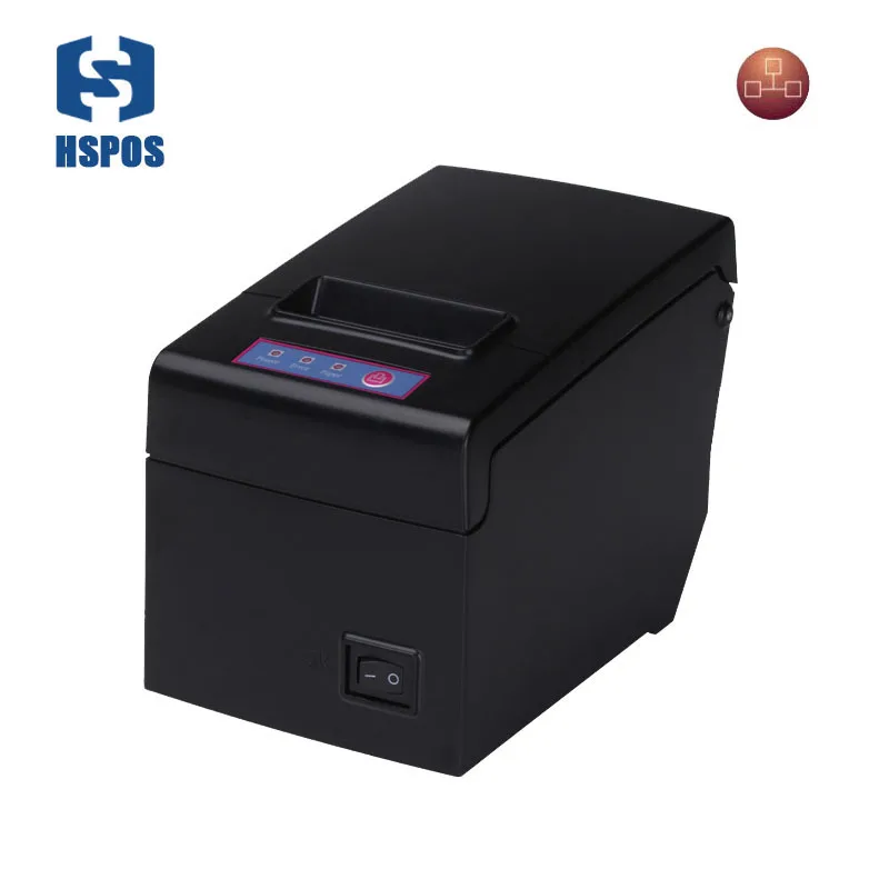 58mm imprimante impression de chèque lan port facture machine d'impression  imprimante de reçu avec grand rouleau de papier diamètre hs-e58l