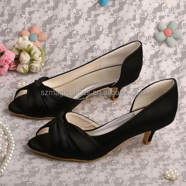 (22 Colors) Blue Low Heel Wedding Shoes Bridal