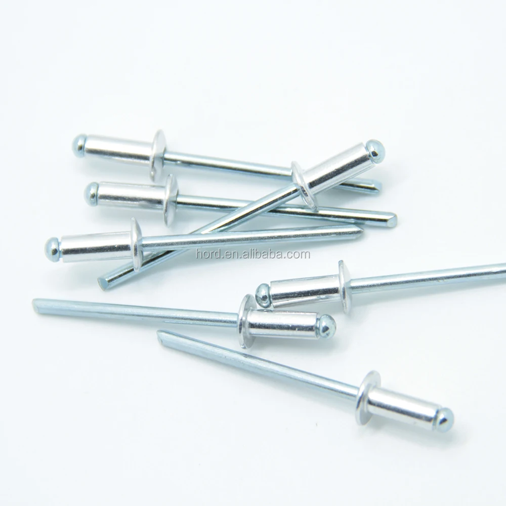 Stainless Stem 4.0mm x 18mm Blind 100PK Pop Rivets Dome Open stainless Body