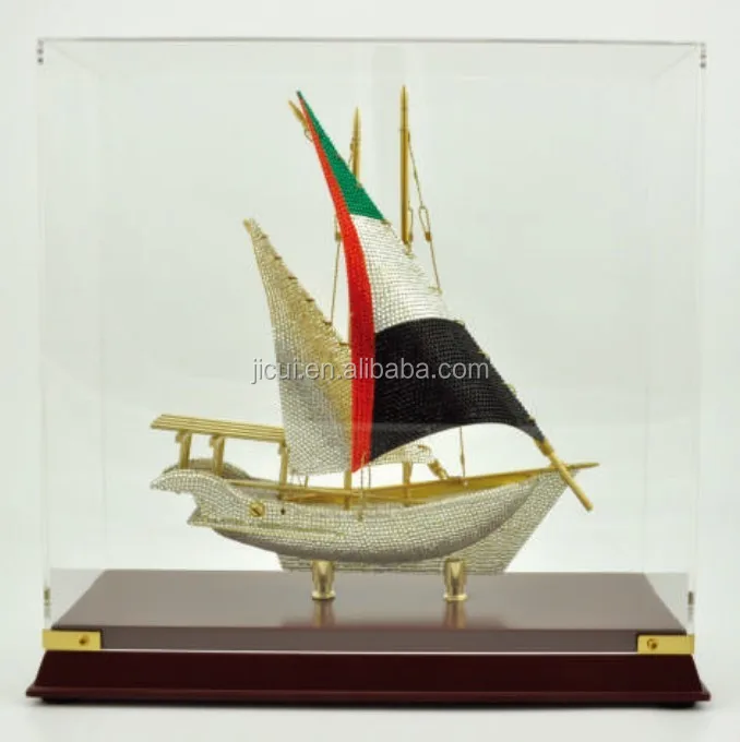 Crystal Arab Boat Model for Islamic Souvenirs Gifts
