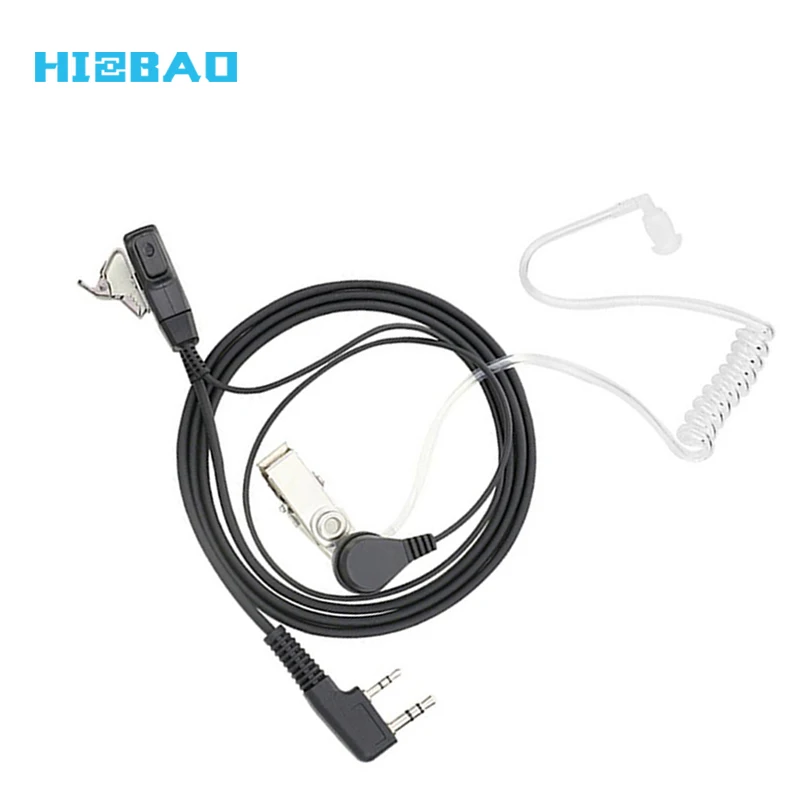 
 HIZBAO Проводные прозрачные защитные наушники Airtube с микрофоном для раций  