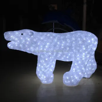 acrylic led polar bear