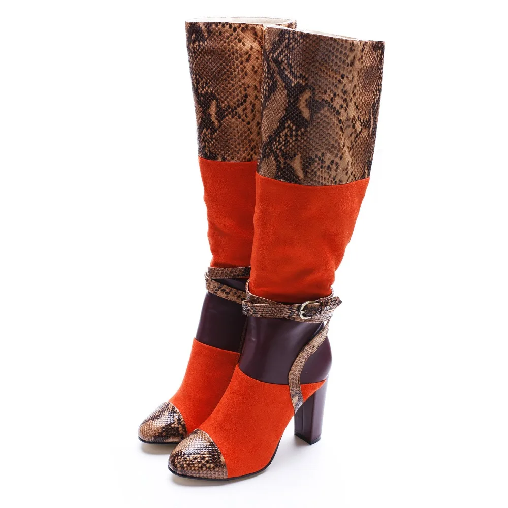 Wood Heel Knee High Boots Snakeskin Boots For Women Sex Rubber Boots - Buy  Snakeskin Boots For Women,Women Sex Rubber Boots,Snake Boots Product on  Alibaba.com