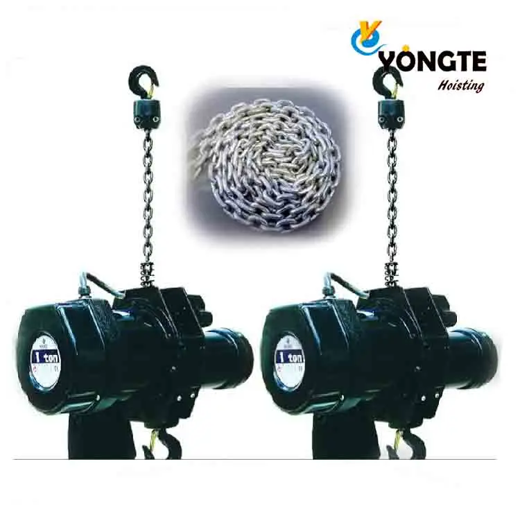 Цепная электрическая ступенчатая таль с черной нагрузкой 2T с цепью G80