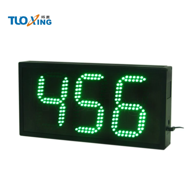 Portable 6 Inch 3-Digit Manual Timer Digital 999 Days Countdown Clock Green Remote Control Electronic Theory Product
