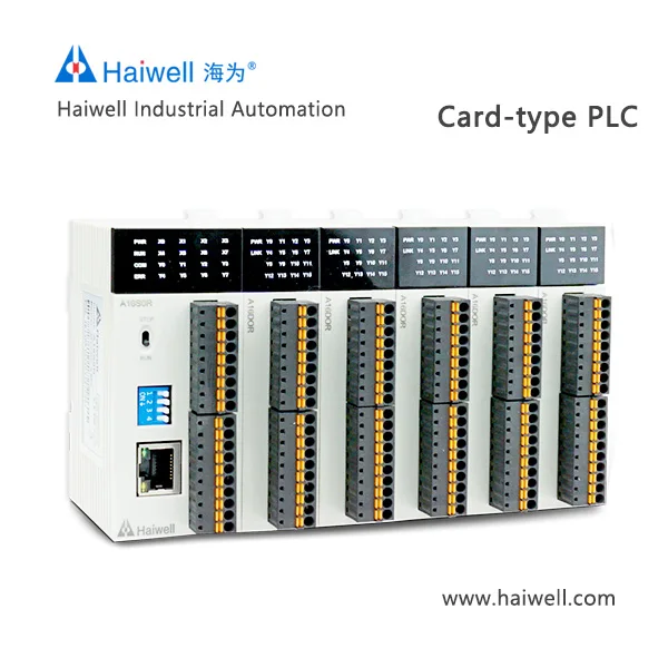 Haiwell Card Type Logic Mini Controller Thin Design PLC CPU
