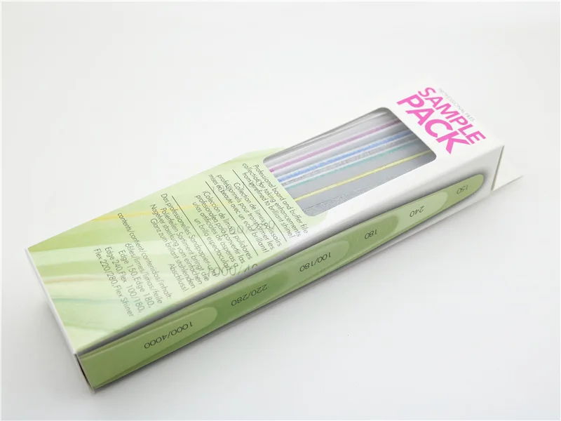 Moglad New Professional Nail File Set 6 Size Nail File With Cuticle Pusher