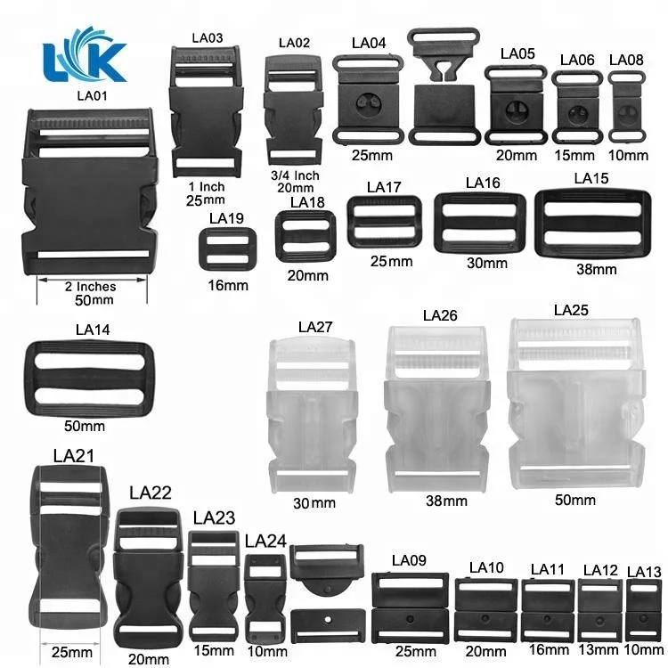 Plastic Slide Lock Clasps Wristbands Barrel Lock Clasp Plastic Festival Fabric Wristband Clasp