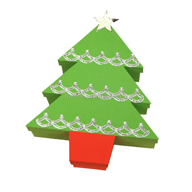Caixa De Papel De Árvore De Papelão Em Forma De Árvore De Natal - Buy Caixa  De Biscoito De Natal,Natal Caixa De Papel,Caixa De Papelão Product on  