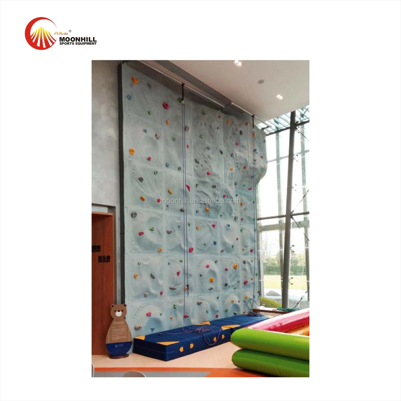 2021 Portable Rock Climbing Walls With Hotdip Galvanized Steel Frame