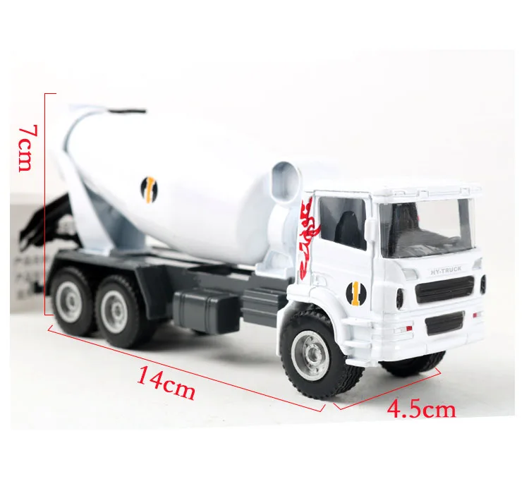 Good Quality 1:60 Small Die Cast Concrete Mixer Truck Toy