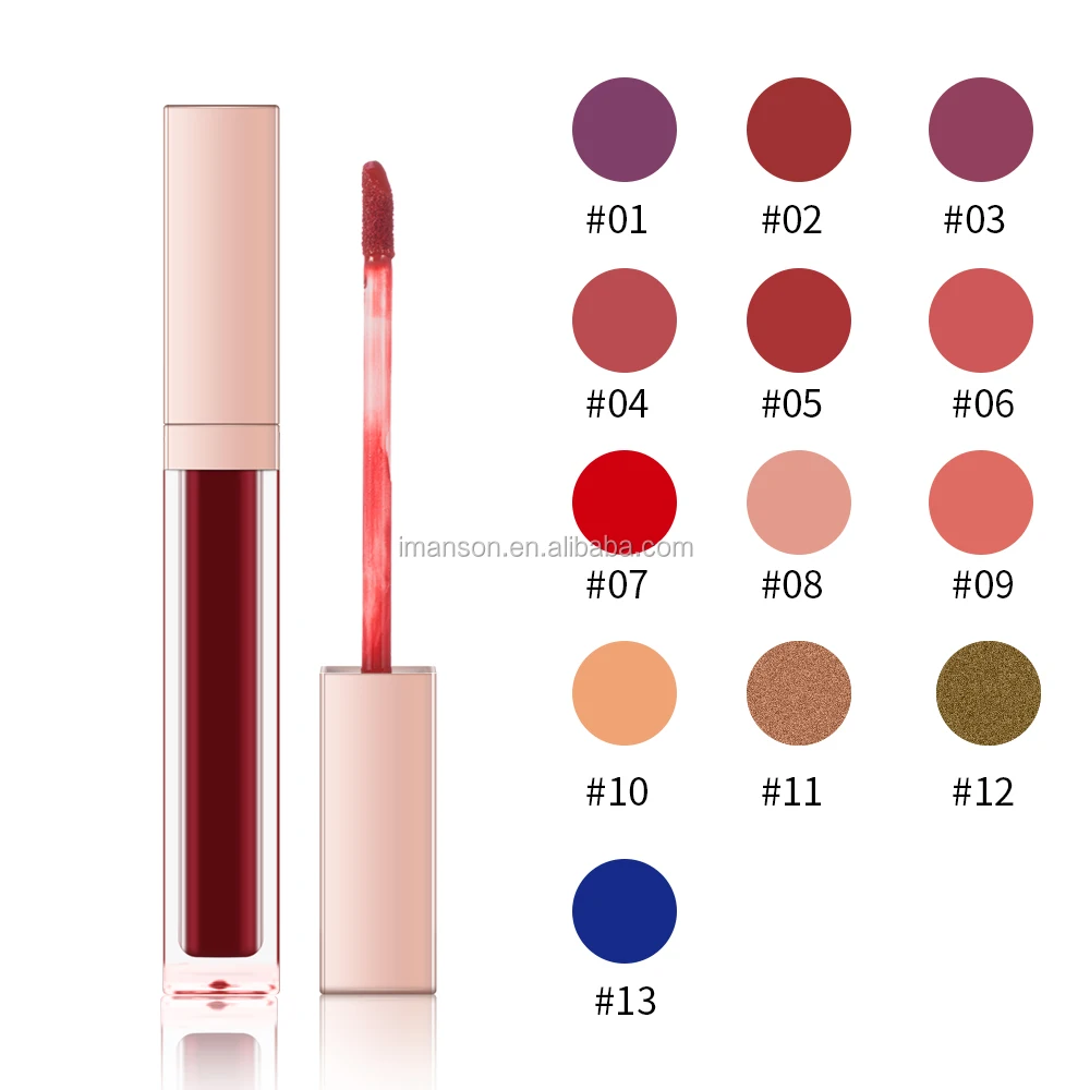 High Quality 19 Colors Lipgloss Waterproof Matte Liquid Lipstick