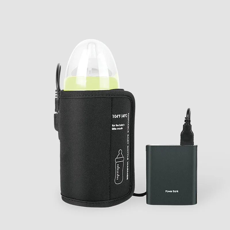 USB Portable Travel Mug Milk Heater Bottle Heater Feeding Bottle Infant Storage Bag AMOUSTORE Baby Bottle Warmer 