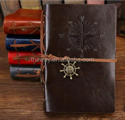 Vintage Leather Writing Notebook Refillable Paper Diary Notebook Classic Daily Use Gifts
