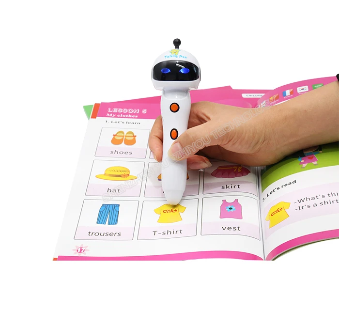 Educational Speaking Pen for Blind 4 GB Lithium Battery Musical English Reading Toy Plastic Material Packed in Gift Box