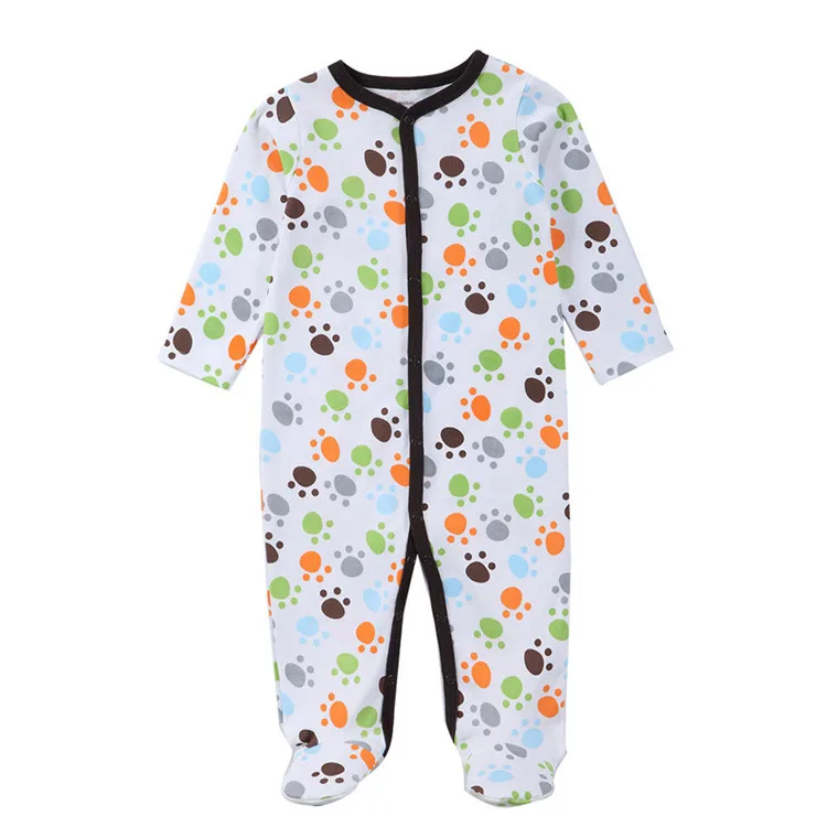 
Cotton Footed девочка мальчик Спальные пижамы комбинезоны 