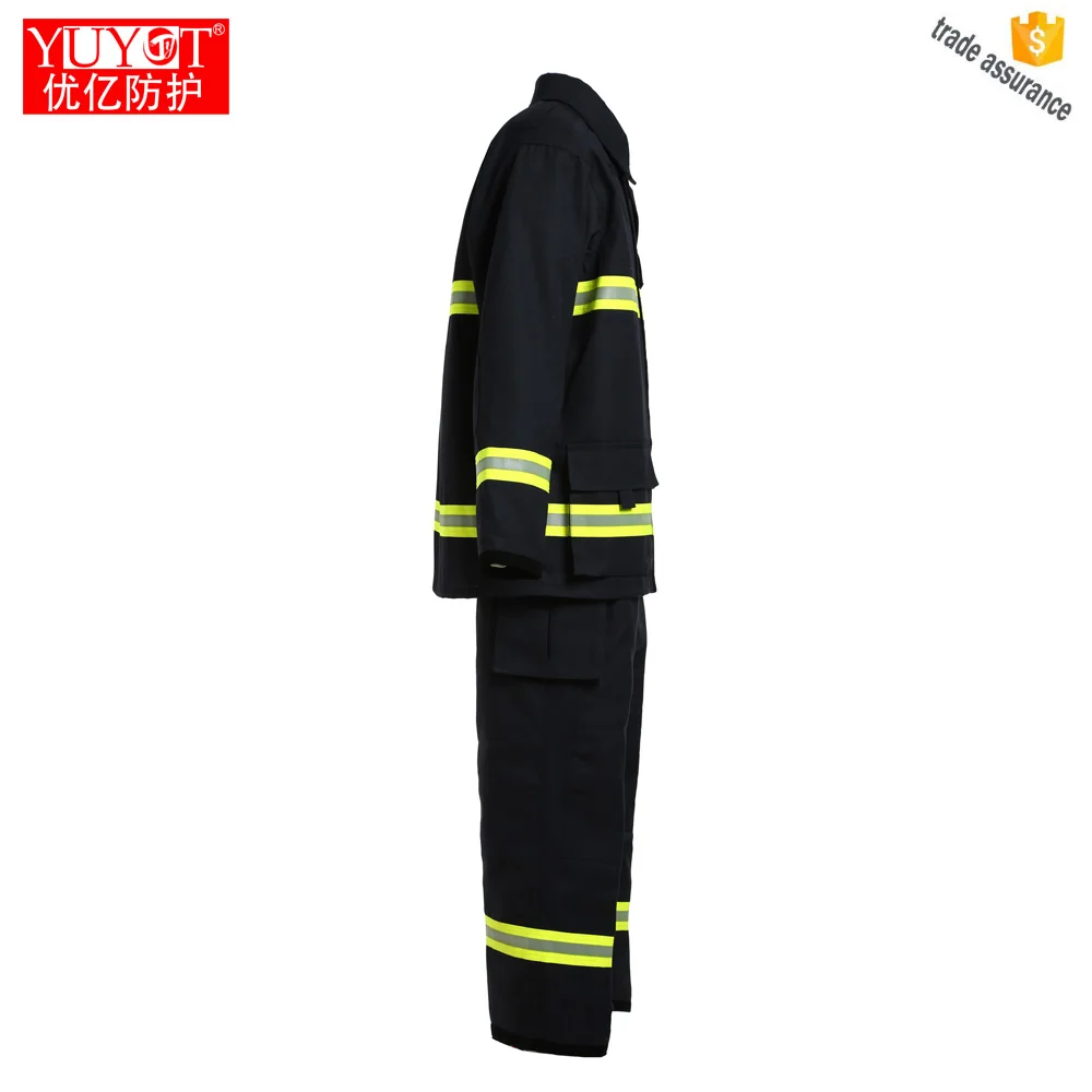 Fire Fighter Protective En469 Firefighting Used Aramid Material Anti Fire Clothes