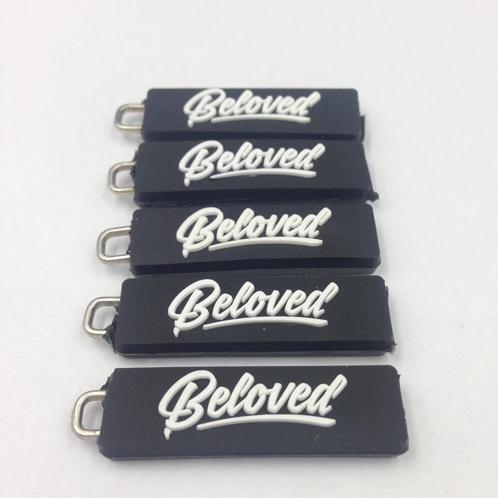 
 Сделайте свой собственный логотип, резиновые силиконовые застежки-молнии из ПВХ  