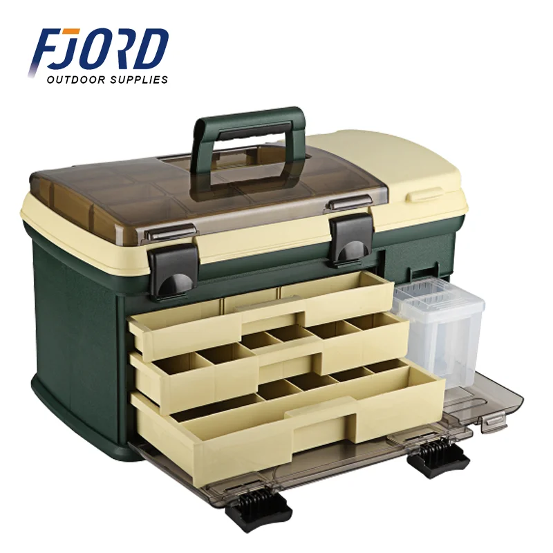 cheap fishing boxes sale PLUSINNO Large 3 Layers Tackle Box Lures Kit with Tackle Included Flambeau Outdoors NextGen 6/0 Large Fishing Tackle Box The fresh Bass Fishing Gift Box