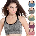 Super Promotion Professional Sexy Women Sports Bra Stretch Athletic brassiere Push Up Top Seamless Adjustable shoulder