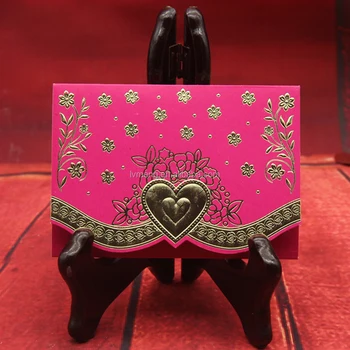 Wedding invitations and envelopes, guangzhou wedding invitation card Africa design