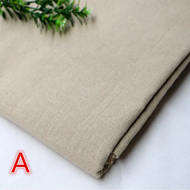 150cmx100cm Contemporary Heavy Linen Cotton Fabric Natural Woven Upholstery Diy Ecofriendly