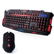 2016 Koolertron New LED Illuminated Ergonomic Gaming Keyboard Mouse USB Multimedia Backlight Backlit Ultra-thin USB Keyboard