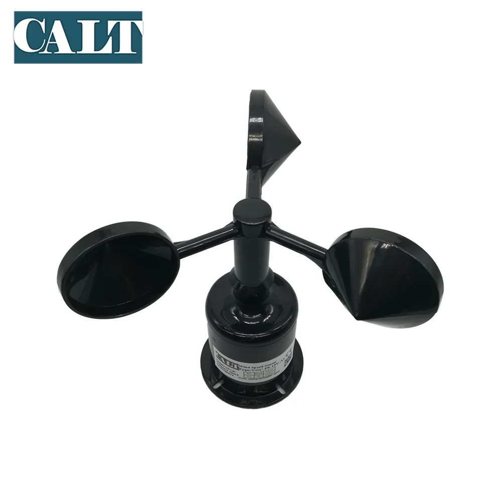 Anémomètre Jenngaoo DC 12-24V - Capteur Vitesse Vent Alliage Aluminium IP45 Pour Serre/Météo