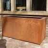 Fioriera in acciaio corten