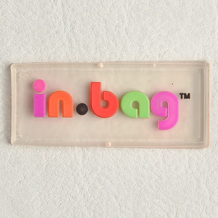 Soft PVC Rubber Custom rubber Labels and rubber label for bags