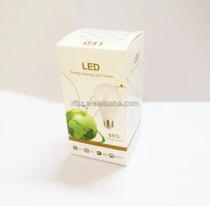 Small LED Light Bulb Storage Packing Paper Box Custom Sheets Shadow Framed Led Strips Lighted Carving Light Paper Packaging Box